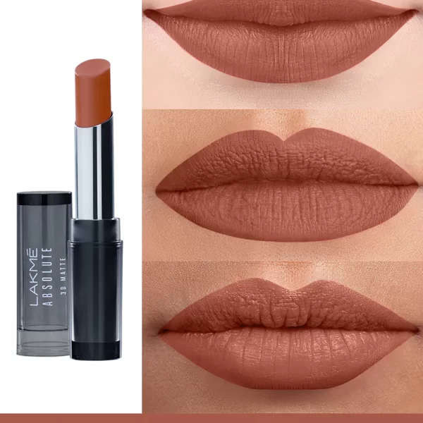 Lakme Absolute 3d Lipstick British Brown 2