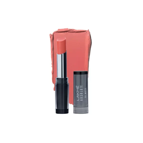 Lakme Absolute 3d Lipstick Peach Pinch 1