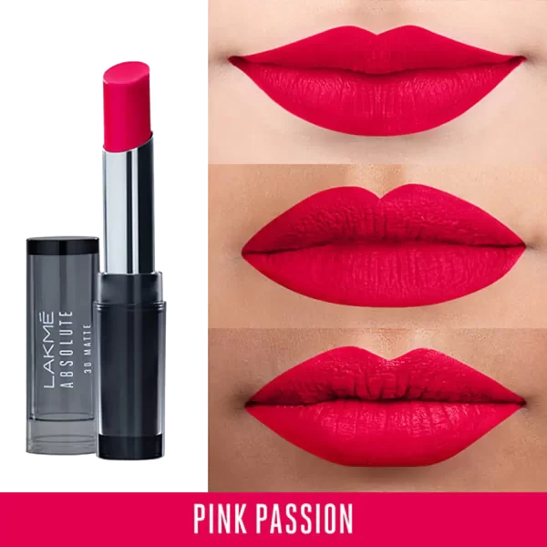 Lakme Absolute 3d Lipstick Pink Passion 4