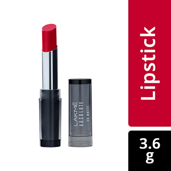 Lakme Absolute 3d Lipstick Red Carnival 3