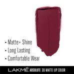 Lakme Absolute 3d Lipstick Wine Whisper 4