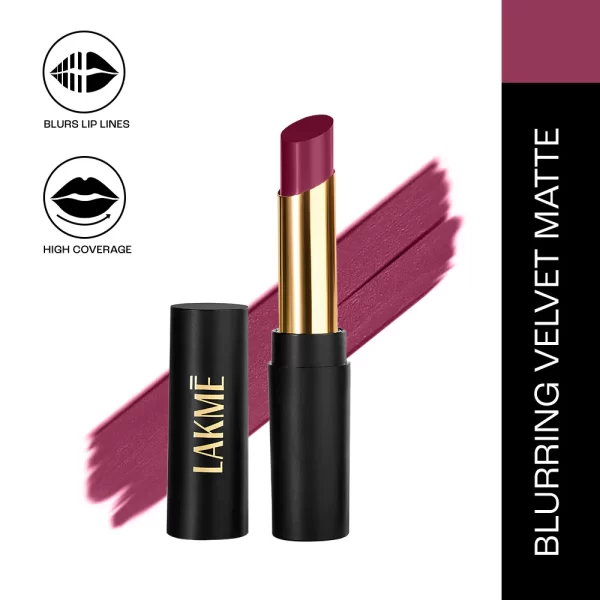 Lakme Absolute Beyond Matte Lipstick 501 Burgundy Boss 1