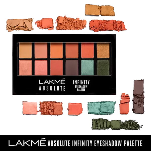 Lakme Absolute Infinity Eye Shadow Palette Coral Sunset B