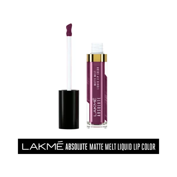 Lakme Absolute Matte Melt Liquid Lip Color Wine N Dine 1