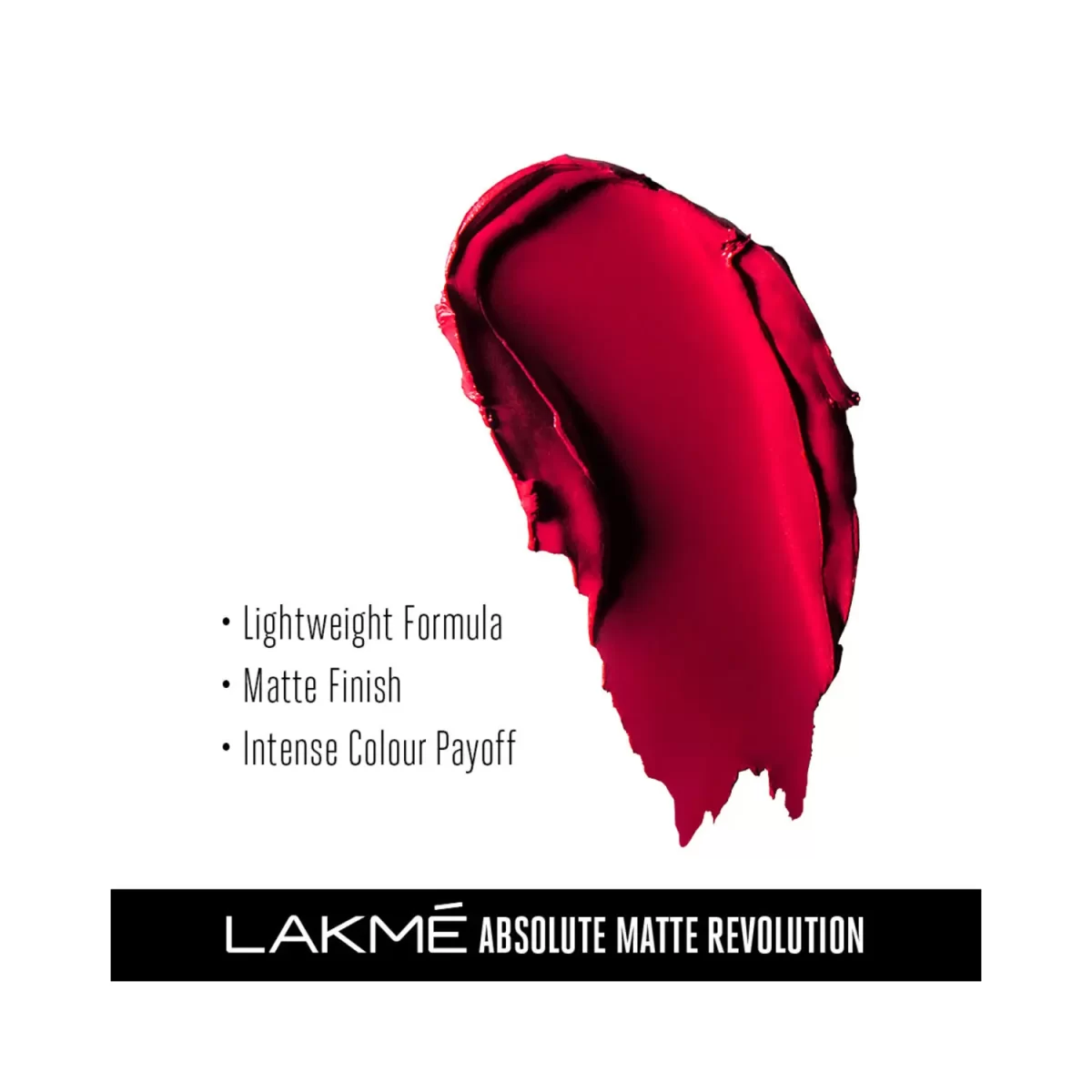 Lakme Absolute Matte Revolution Lip Color 101 Bombshell Red 3