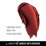 Lakme Absolute Matte Revolution Lip Color 103 Maroon Fantasy 3