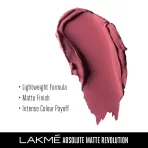 Lakme Absolute Matte Revolution Lip Color 204 Mauve Mania 3