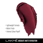 Lakme Absolute Matte Revolution Lip Color 502 Burgundy Blast 3