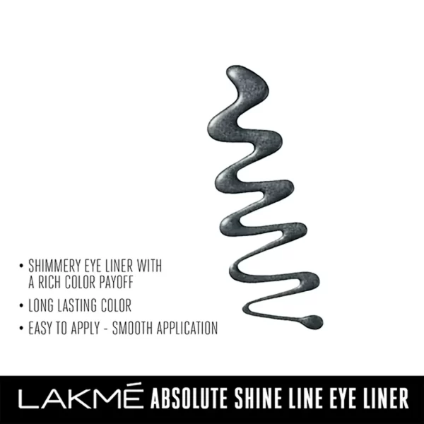 Lakme Absolute Shine Line Eye Liner Steel Grey D