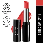 Lakme Absolute Skin Dew Satin Lipstick 302 Red Rebel 1