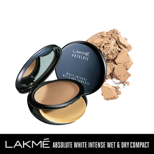 Lakme Absolute White Intense Wet & Dry Compact Beige Honey 05 3