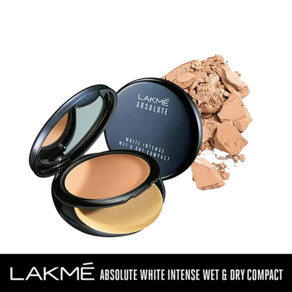 Lakme Absolute White Intense Wet & Dry Compact Golden Sand 03 3