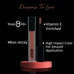 Nykaa 8 Hour Lasting Full Cover Matte Gloss Bold Spirit 4