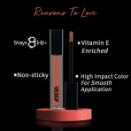 Nykaa 8 Hour Lasting Full Cover Matte Gloss Busy Bee 4