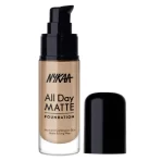 Nykaa All Day Matte Long Wear Liquid Foundation For Normal To Combination Skin Nutmeg 09 4