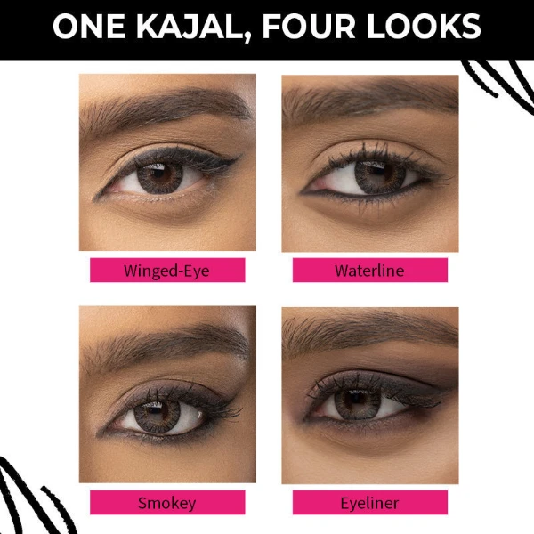 Nykaa Black Magic Kajal Eyeliner Pencil Black 5