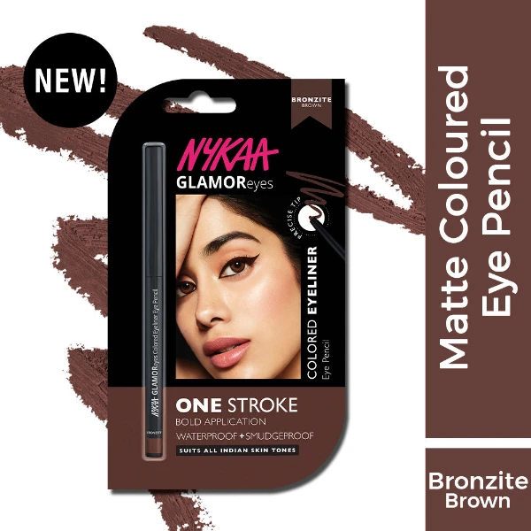 Nykaa Colored Kajal Eyeliner Eye Pencil Bronzite 1