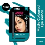 Nykaa Colored Kajal Eyeliner Eye Pencil Teal 1