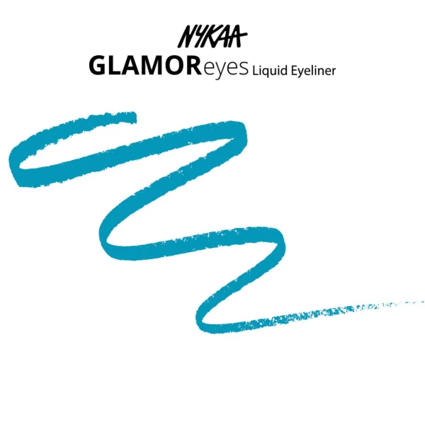 Nykaa Coloured Liquid Eyeliner Aqua Whimsical Potion 2