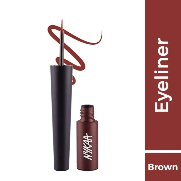 Nykaa Coloured Liquid Eyeliner Brown Rust Dragon's Heart 1