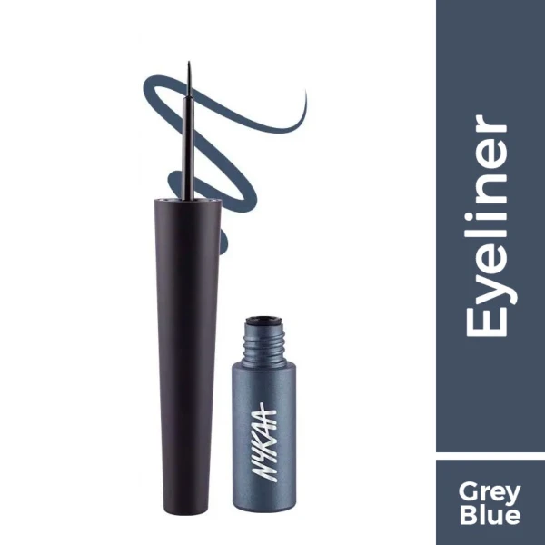 Nykaa Coloured Liquid Eyeliner Stormy Sky 1