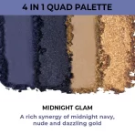 Nykaa Cosmetics Eyes On Me ! 4 In 1 Quad Eyeshadow Palette Midnight Glam 14 5