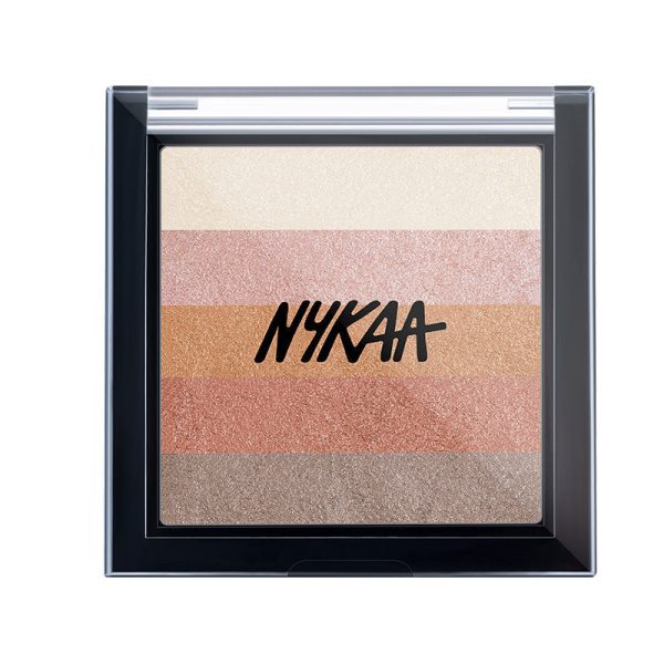 Nykaa Glow Goals! Shimmer Brick Highlighter Palette Shimmer Rays 1