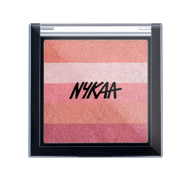 Nykaa Glow Goals! Shimmer Brick Highlighter Palette Sunset Love 1