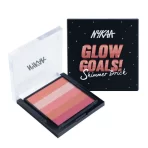 Nykaa Glow Goals! Shimmer Brick Highlighter Palette Sunset Love 5