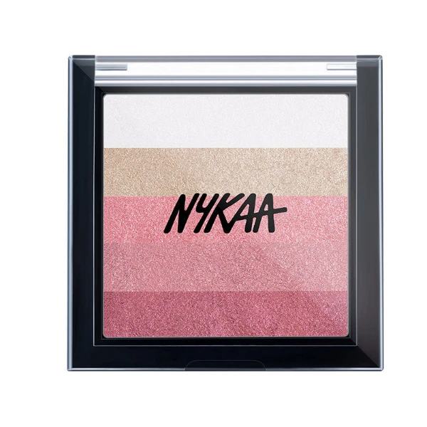 Nykaa Glow Goals! Shimmer Brick Highlighter Palette Want It All! 1