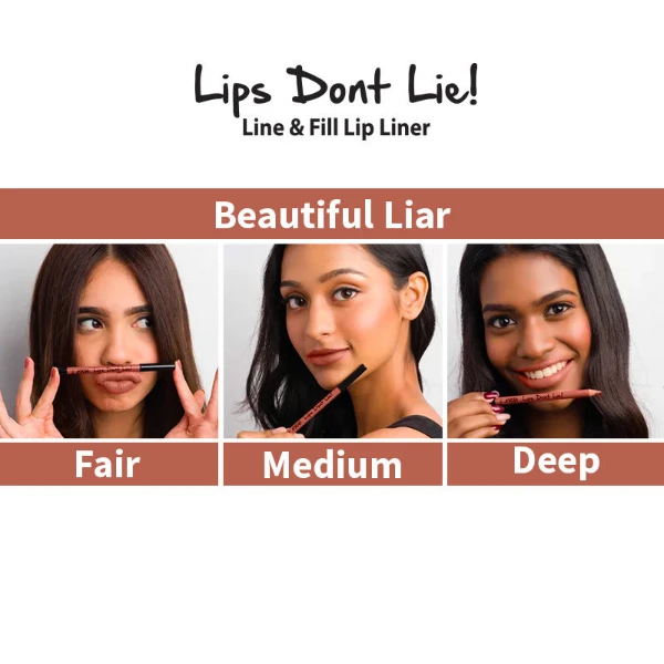 Nykaa Lips Don't Lie Lip Liner Beautiful Liar 12 2