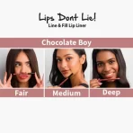 Nykaa Lips Don't Lie Lip Liner Chocolate Boy 2