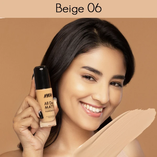 Nykaa Liquid Foundation For Normal To Combination Skin Beige 06 2