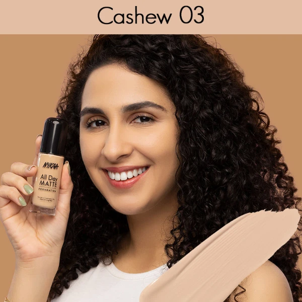 Nykaa Liquid Foundation For Normal To Combination Skin Cashew 03 2