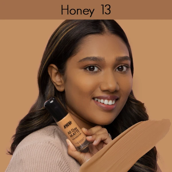 Nykaa Liquid Foundation For Normal To Combination Skin Honey 13 2