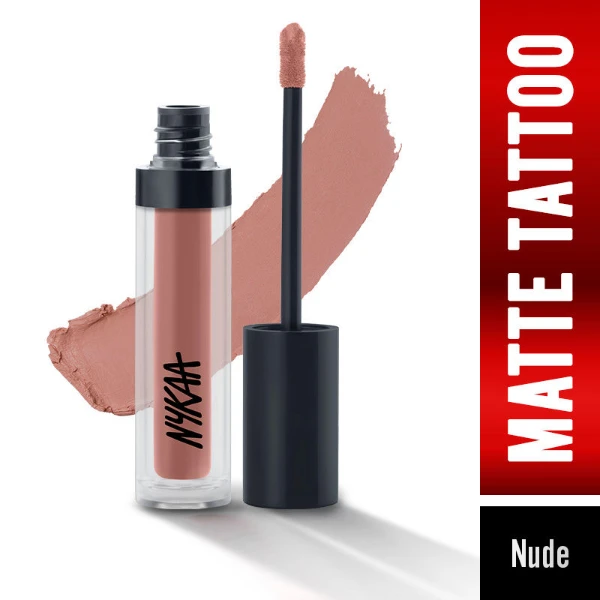 Nykaa Matte Tattoo Liquid Lipstick Compass 1