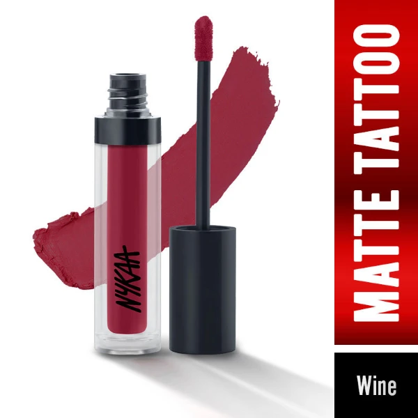 Nykaa Matte Tattoo Liquid Lipstick Moon 1