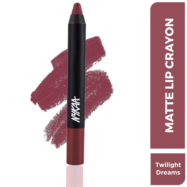 Nykaa Matte Illicious Lip Crayon Lipstick Twilight Dreams 13 1