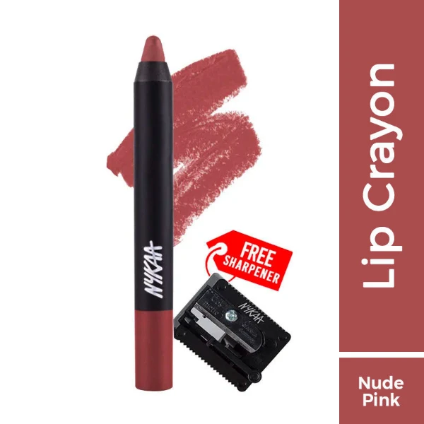 Nykaa Matte Illicious Lip Crayon Lipstick With Free Sharpener Jade Rose 11 1