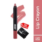 Nykaa Matte Illicious Lip Crayon Lipstick With Free Sharpener Lacy Luck 10 1