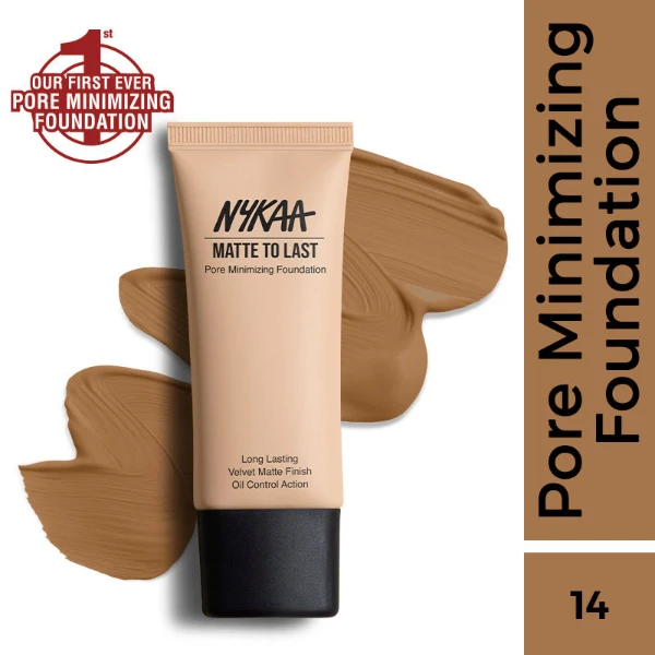 Nykaa Pore Minimizing Foundation 14y Deep 1