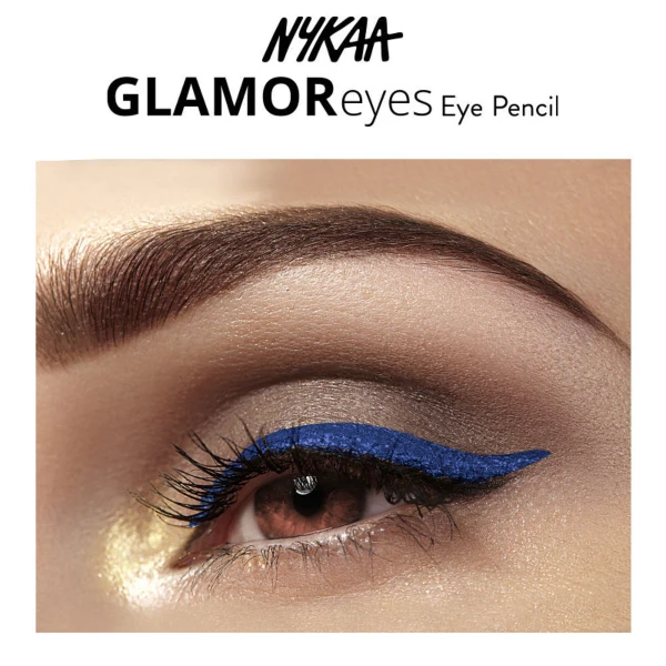 Nykaa Shimmer Eye Pencil Blue Hex 2