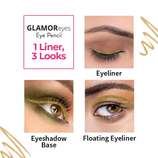 Nykaa Shimmer Eye Pencil Golden Fleur4