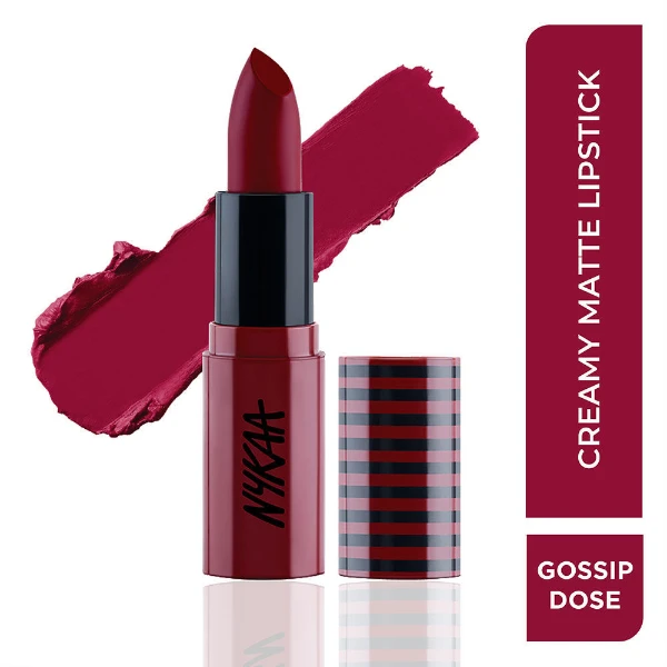 Nykaa So Creme! Creamy Matte Lipstick Gossip Dose 1