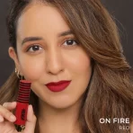 Nykaa So Creme! Creamy Matte Lipstick On Fire 2