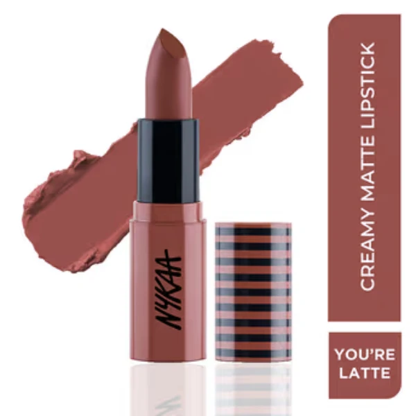 Nykaa So Creme! Creamy Matte Lipstick You're Latte 1