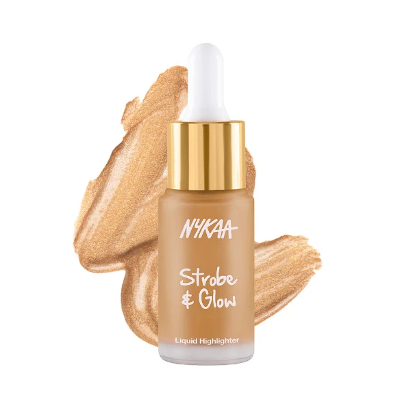 Nykaa Strobe & Glow Liquid Highlighter Gold Mine 2