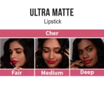 Nykaa Ultra Matte Lipstick Cher 14 3