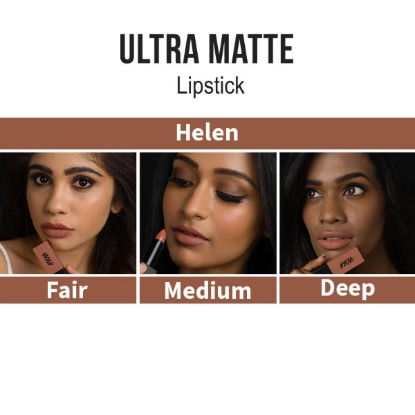 Nykaa Ultra Matte Lipstick Helen 01 2