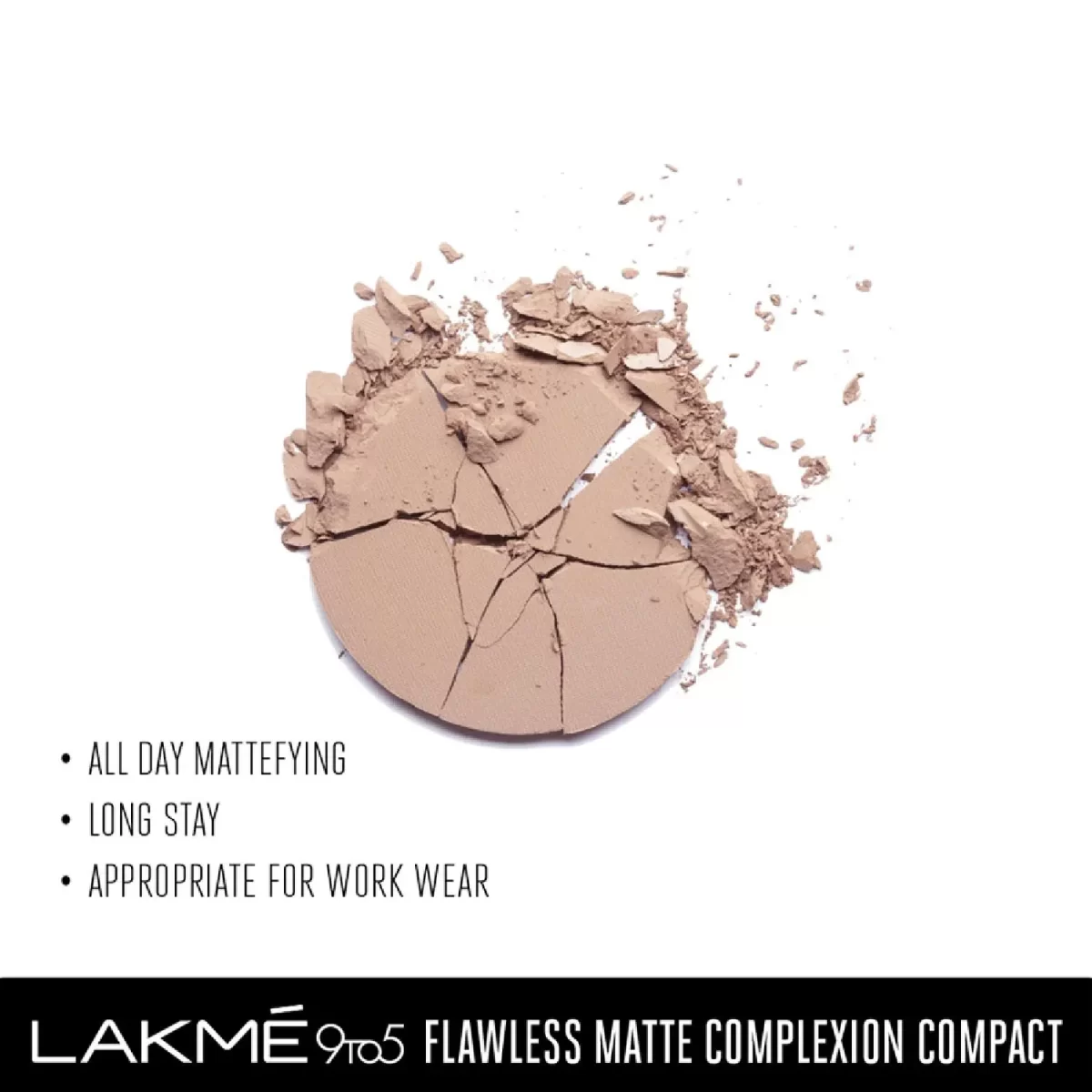 Lakme 9 To 5 Flawless Matte Complexion Compact Almond Matte 2